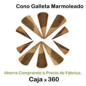 Conos y Barquillos para Helados - Marmoleado