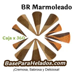 Barquillo Marmoleado
